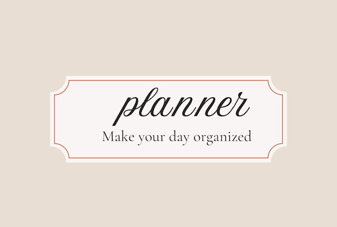 design a printable and digital planner